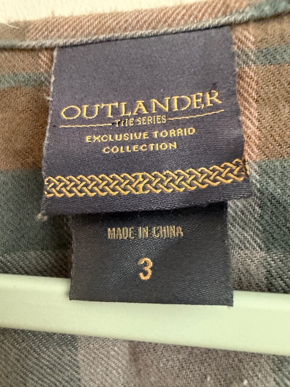 Outlander Torrid Tartan Dolman Kimono Sz 3 - Picture 5 of 9